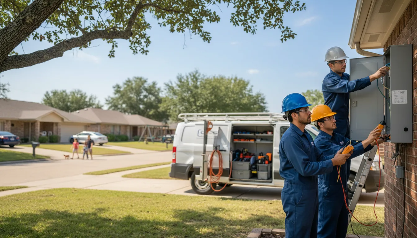 Certified electrician providing emergency electrical services in Isaban, WV